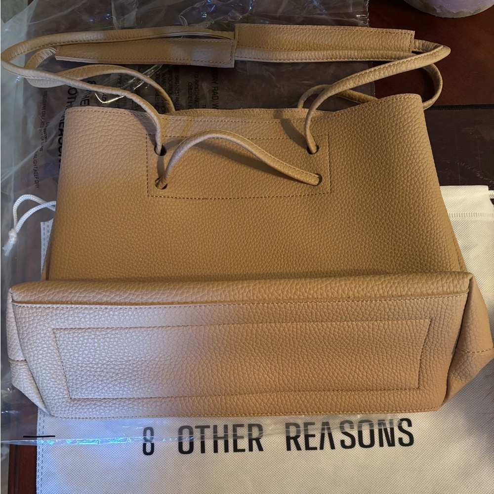 8 Other Reasons Beige Shoulder Bag